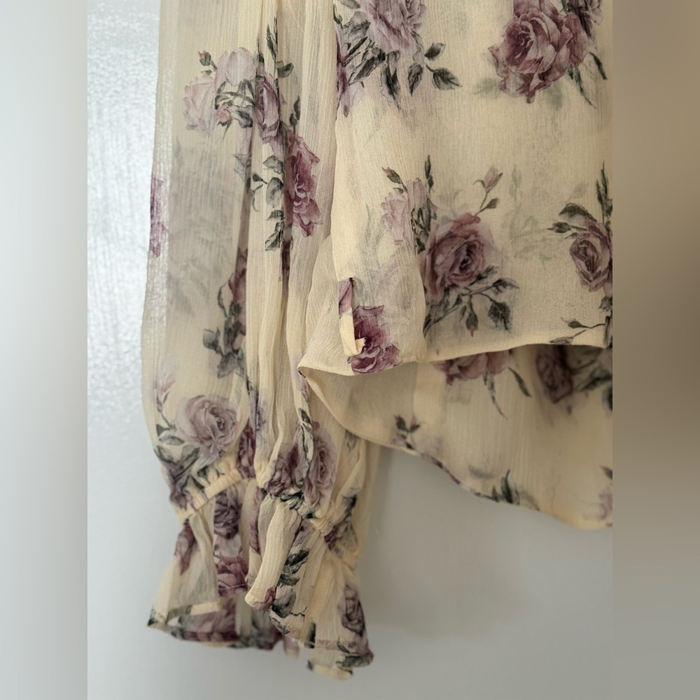 LoveShackFancy Domino Silk Top in Dream - Picture 6 of 10